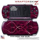 Abstract 01 Pink WraptorSkinz Skin and Screen Protector Kit fits Sony PSP Slim (PSP 2000)