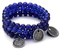 s.Oliver Damen-Armbänder 3-Pack blau 353977