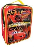 Disney Pixar Cars Lightning Mcqueen Soft Lunchbox Lunch Bag Tote RED
