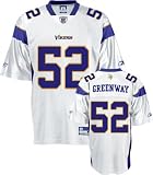 Chad Greenway Jersey: Reebok White Replica #52 Minnesota Vikings Jersey - Small