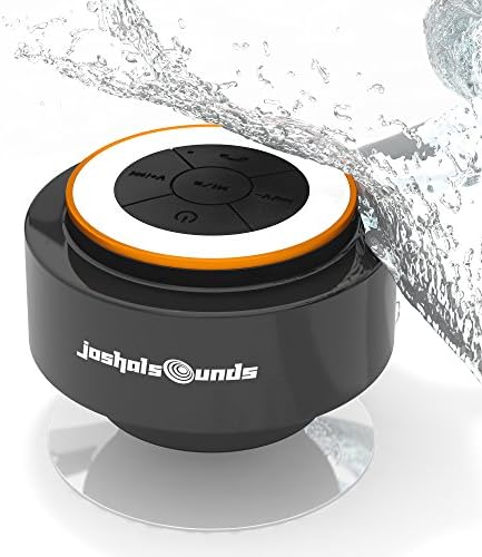 #1 Best Bluetooth Shower Speaker, 100% Waterproof & Dustproof - Portable & Wireless - A Top Model for Indoors or Outdoors, Beach or Pool - Compatible with Mobile, Tablet, PC + more - One Year Warranty