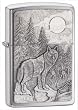 Zippo briquet, Timber Wolves 3-D Emblem, Chrom�