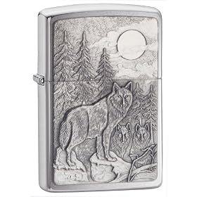 Zippo Timberwolves Emblem Lighter: Sports &amp; Outdoors