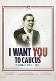 Barack Obama (I Want You To Caucus) Art Poster Print - 27 X 40