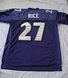 Ray Rice Hand Signed Autographed Authentic Reebok Baltimore Ravens Jersey