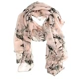 Lightweight 2013 Women's Gauzy Marilyn Monroe & Boutique Designs Long Silk Blend Chiffon Scarf Wrap Shawl Christmas Gifts - Pink (Pink)