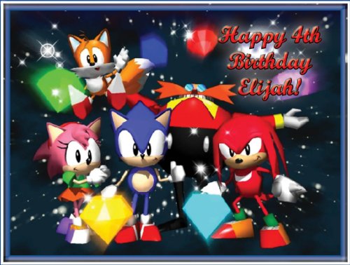 Single Source Party Supply - Sonic Edible Icing Image #9-8.0" x 10.5"