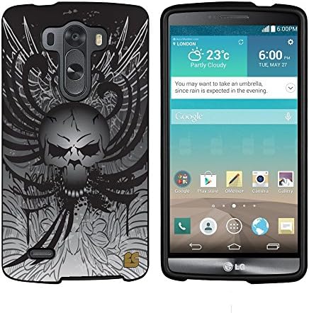 Spots8« For LG G3 D850/VS985/D851/990 ( T-Mobile) Glossy Image Hard Case 2 Piece Snap On Cellphone Plastic Cover - Black Skull Head Design