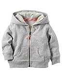 カーターズ Carter's ジップアップパーカー 前開き チャック フード付き 長袖 フレンチテリー綿100% French Terry Cardigan 6M (61-67cm)