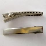 Alligator Hair Clip Flat Top Teeth 1 3/4 Inch 45mm (25)