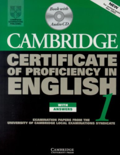 Certificate of Proficiency in English 1