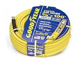GOODYEAR 46506 3/8-Inch by 100-Feet 250 PSI Rubber Air Hose With 1/4-Inch MNPT Ends and Bend Restrictors