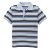 Toddler Boys' Cherokee Short-Sleeve Feeder Stripe Polo - Comfy Blue