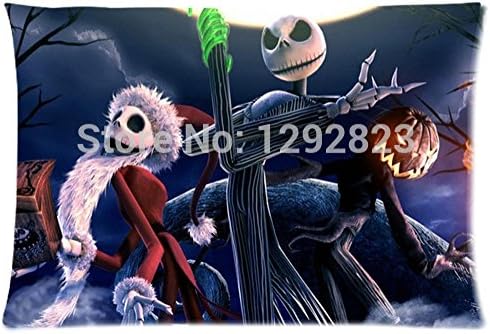 Anime WOW , Wholesale The Nighare Before risas Custom Rectangle Pillow illow Cover (150x50cm)