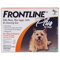Merial Frontline Plus Flea and Tick Control for 0-to-22-Pound Dogs and Puppies, 6 Doses