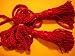 Silk Bagpipe Drone Cord: Red.
