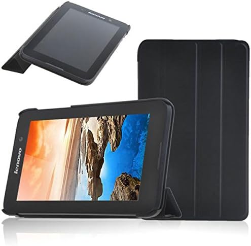 Original Buiness Ultrathin Pu Leather Smart Stand Case Cover for Lenovo Tab A7 A3500 7" Tablet (black)