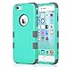 iPhone 6S Case,iPhone 6 Case,ULAK Anti Slip Heavy Duty High Impact Dust Scratch Shock Resistance Protective Cover Hybrid High Soft Silicone+Hard PC Case for Apple iPhone 6/6S 4.7 Inch(Mint Green/Grey)