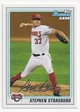 2010 Bowman Stephen Strasburg Rookie Card #BP1 (Washington Nationals Pitching Phenom) - With Protective Screwdown Case!