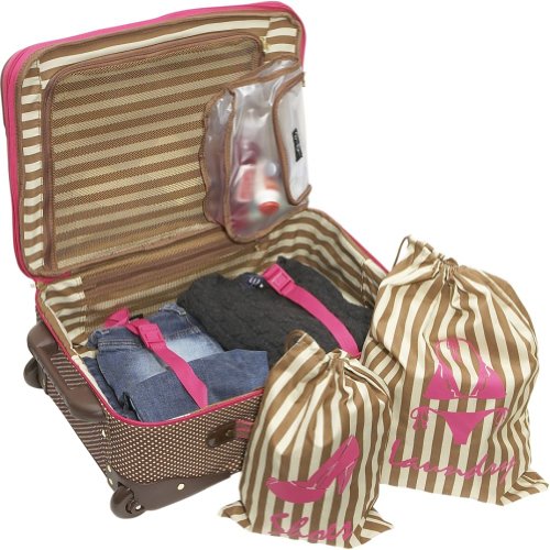 Jessica Simpson Luggage Gin Lane Dots 28" Exp. Upright