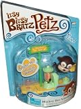 Itsy Bitsy Bratz Petz 2 Inch Tall Bobble Head Toy Figure Playset - Monkey Bar Smoothie Shop - Funky Fashion Monkey