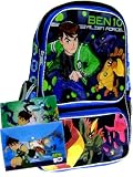 Ben 10 School Backpack and 2 Clear Folders