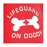 X-SMALL - Snappy Sayings Dog Tank Top - Life Guard on Doody