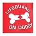 X-LARGE - Snappy Sayings Dog Tank Top - Life Guard on Doody