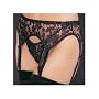 Leg Avenue Women's 2-Piece Lace Garter Belt Set with Matching Thong #8888