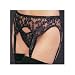 Leg Avenue Women's 2-Piece Lace Garter Belt Set with Matching Thong #8888