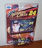 Jeff Gordon #24 Jeff Gordon Foundation Yellow Flames Test Car Impala SS 1/64 Scale Winners Circle Sam Bass Mini Replica Print Edition