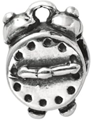 925 Sterling Silver Clock Bead, For Chamilia, Pandora, Biagi, Personality, Reflections And More Charm Bracelets