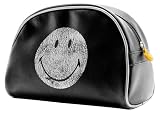 Present Time Smiley Old School toilet bag black/silver