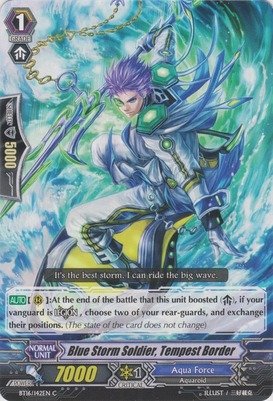 Cardfight!! Vanguard TCG - Blue Storm Soldier, Tempest Boarder (BT16/142EN) - Booster Set 16: Legion of Dragons & Blades ver.E