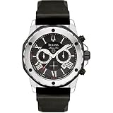 Bulova Men's 98B127 Marine Star Black Dial Strap Watch
