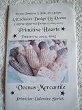 PRIMITIVE HEARTS SEWING PATTERN FROM VEENAS MERCANTILE - PRIMITIVE VALENTINE SERIES