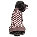 Blueberry Pet 2 Patterns Round Argyle Designer Dog Sweater, Back Length 10