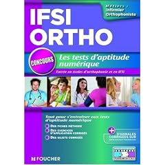 Les tests d'aptitude num�rique : Concours d'entr�e en IFSI et orthophonie