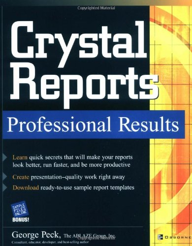 Crystal Reports Professional Results 0072229519 pdf