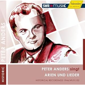 Peter Anders Sings Arias & Lieder image
