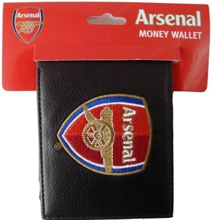 Official Football Merchandise Portefeuille en cuir brodé Équipe de foot Arsenal FC Crest 2