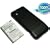 Extended High Capacity 2300mah Phone Battery for HTC Tmobile Google G1 G-1 + Black Cover