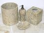 Fossil Marble Bathroom Accessories Set 4 Pcs Two Weeks Super Sale