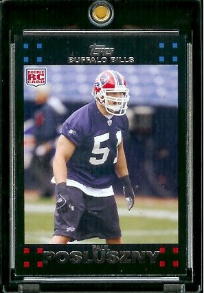 2007 Topps Football # 367 Paul Posluszny (RC) Rookie Card - Buffalo Bills - NFL Trading Cards