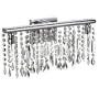 Dainolite 85318-W-PC 3-Light Crystal Vanity, Polished Chrome/Crystal