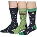 James Fiallo Mens 12 Pairs Patterned Dress Socks, Fits shoe 6-12 (sock size 10-13), M169-A-12