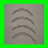 1989 89 GEO SPECTRUM CLEAR DOOR EDGE TRIM MOLDING PROTECTORS 4 QTY OF 8 