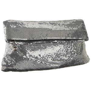BCBG Max Azria Metal Mesh Fold-Over Clutch