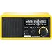 Sangean WR-11 W Uhren Radio (MW/-UKW Tuner, LED, Stereo Kopfh�reranschluss) gelb
