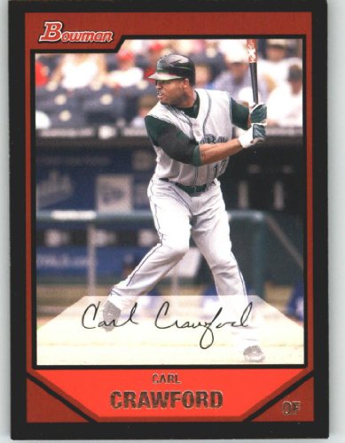 2007 Bowman #60 Carl Crawford - Tampa Bay Devil Rays (Baseball Cards)